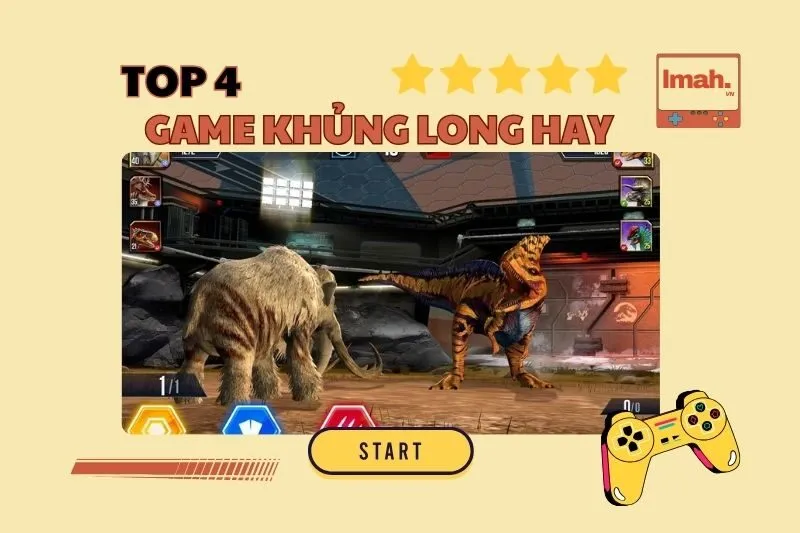 Top 4 Game Khủng Long Hay 2025: Hóa Thân, Xây Dựng, Chiến Đấu